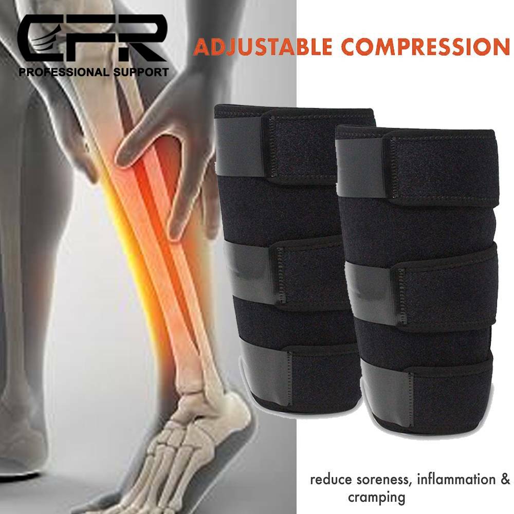 Calf Brace Adjustable Shin Splint Support Leg Compression Muscle Swelling Wrap