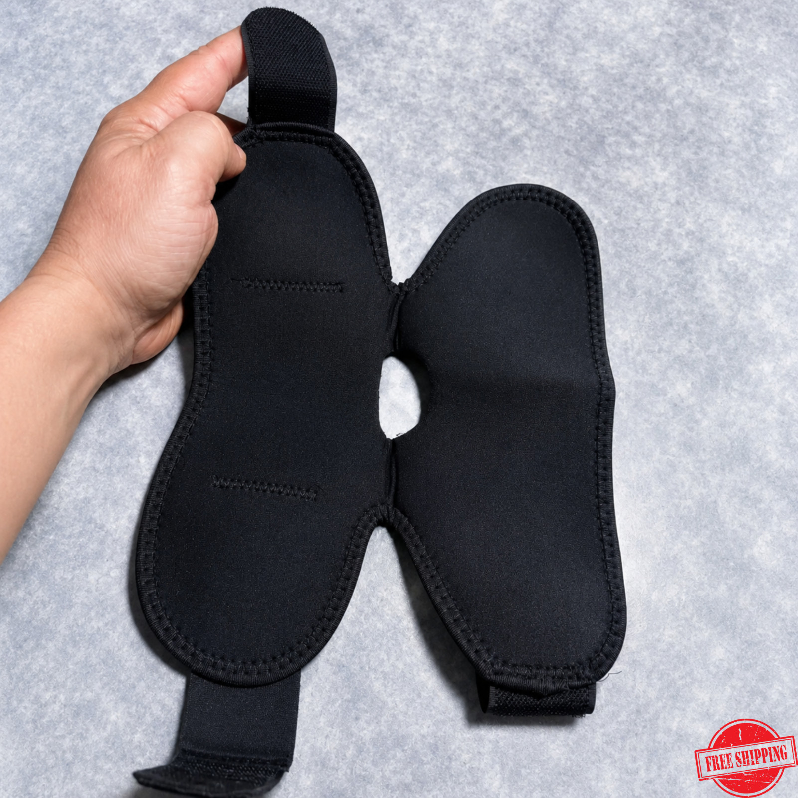 Adjustable Ankle Brace Compression Support Sleeve Wrap for Running Sports Black