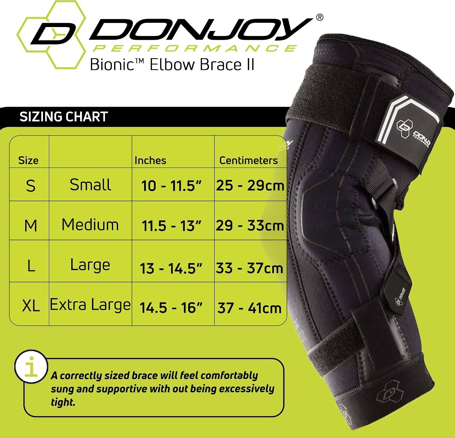 Bionic II Elbow Support Brace – Large Size