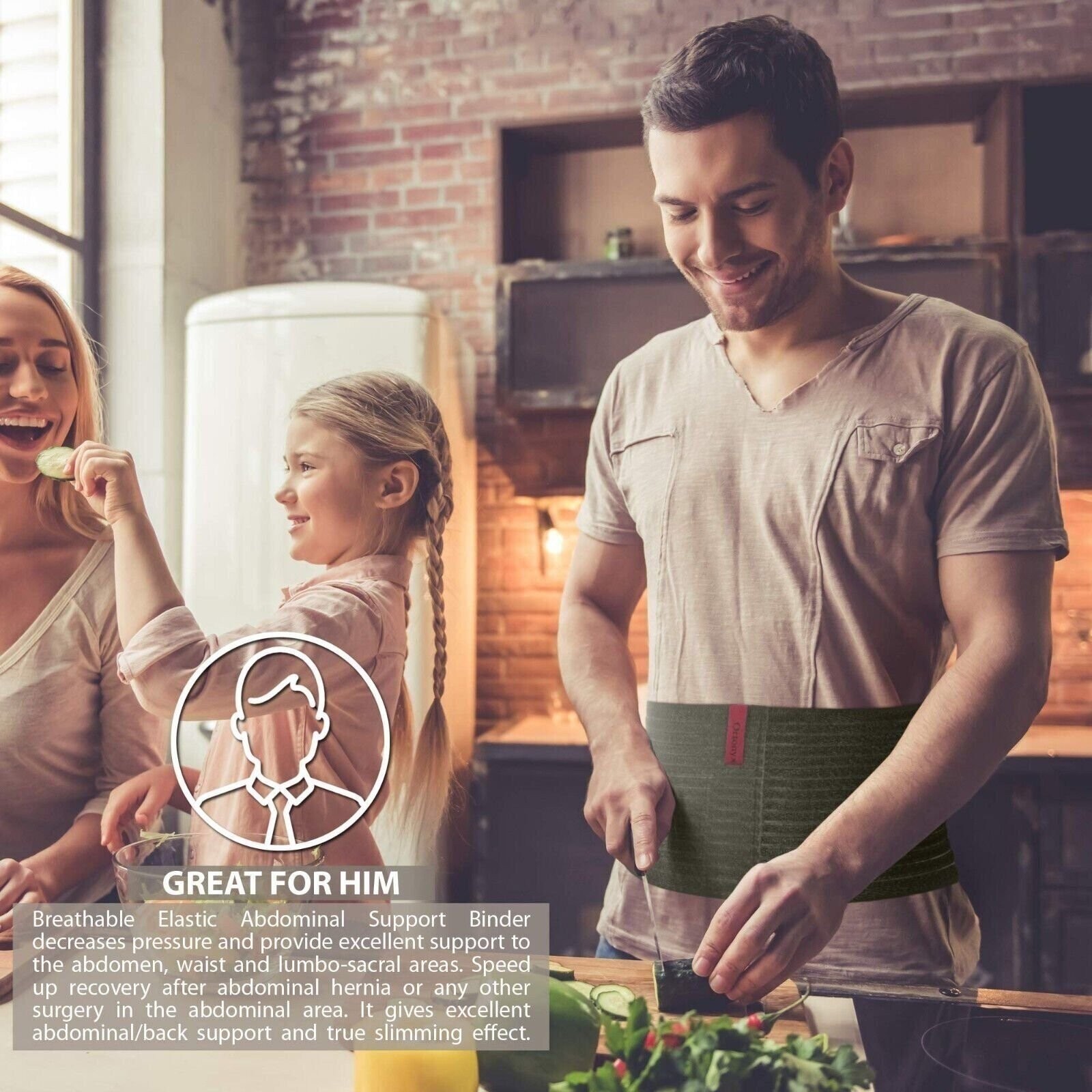 6.25″ Abdominal Binder / Postpartum Post-operative Post-surgery Wrap