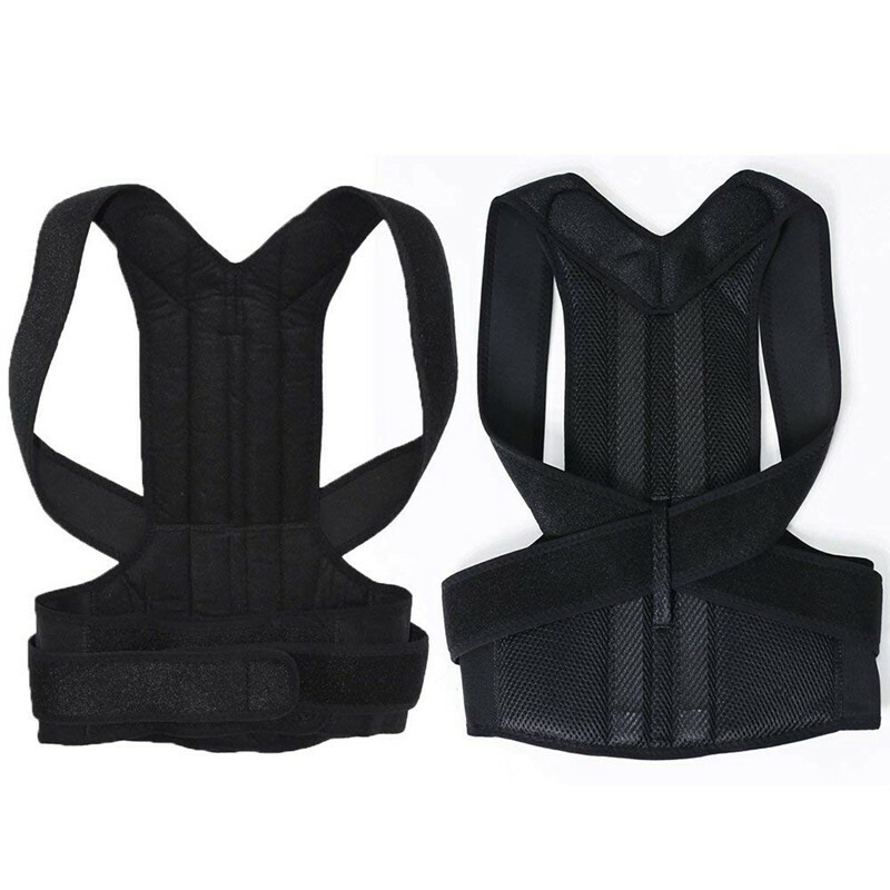 Adjustable Back Posture Corrector Magnetic Therapy Belt Brace Support Women Men