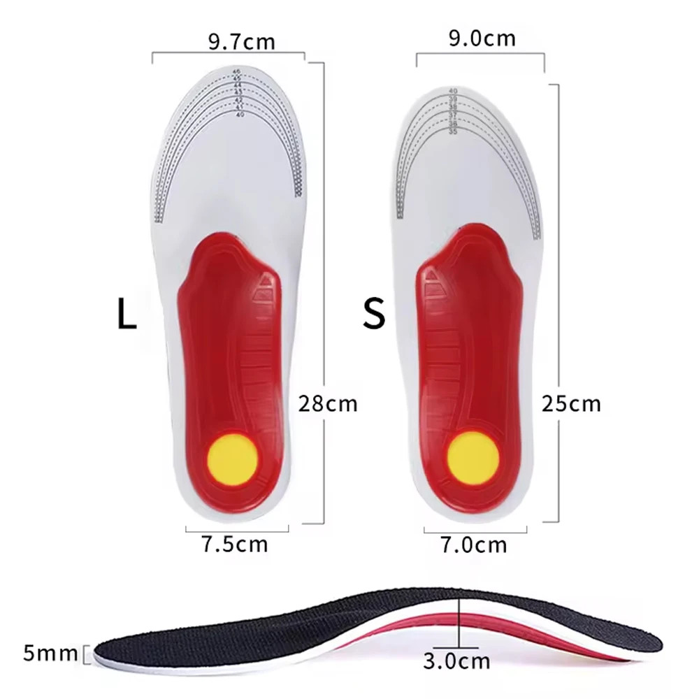 Orthotic Insole Men High Arch Support Flatfoot Orthopedic Insoles For Feet Ease