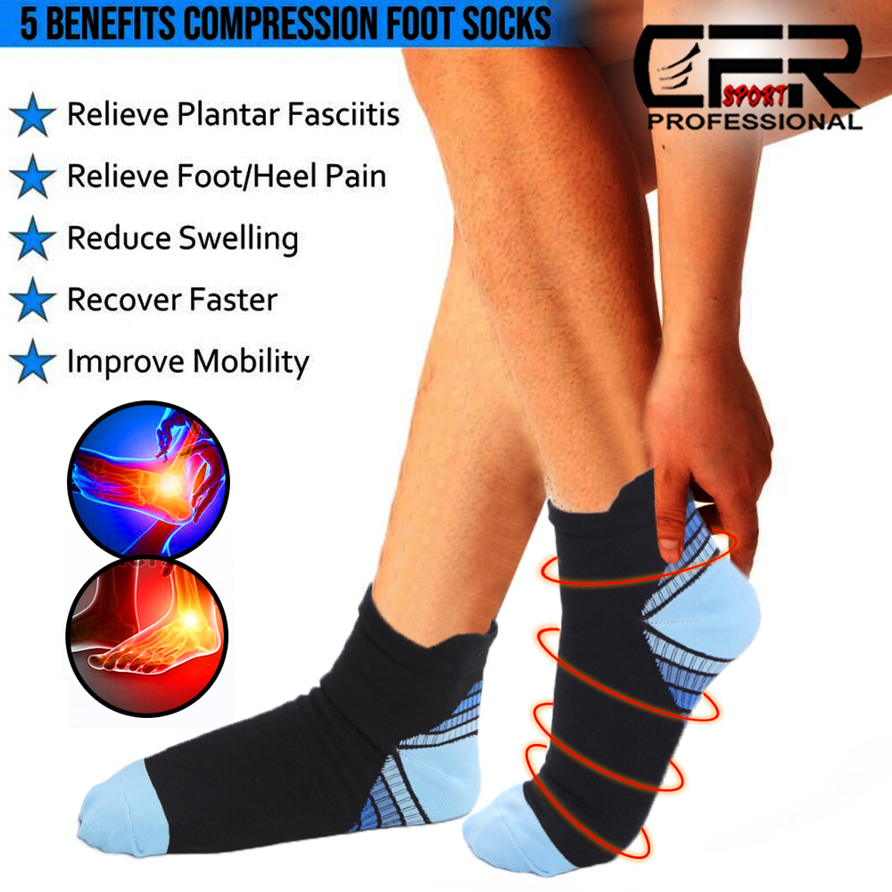 Ankle Brace Support Compression Sleeve Plantar Fasciitis Pain Relief Foot Socks