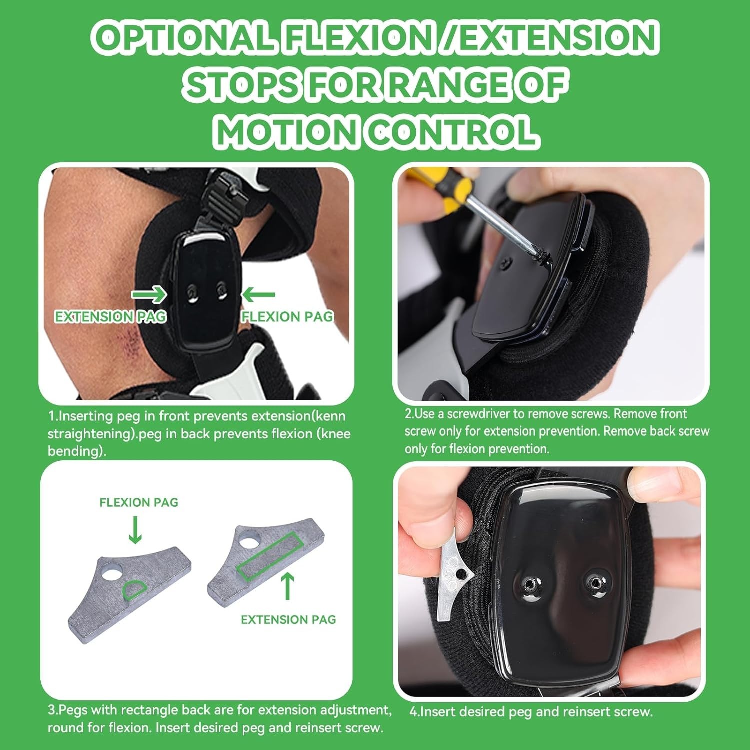Orthomen OA Unloader Knee Brace with Anti-slip Strap, Men & Women **RIGHT LEG**