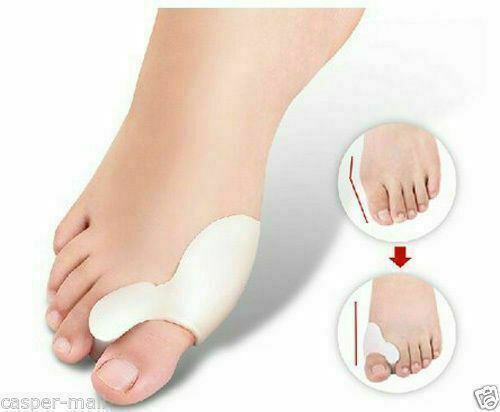 4 Pcs Gel Big Toe Bunion Guards Toe Spreaders Pain Relief Crooked Overlapping
