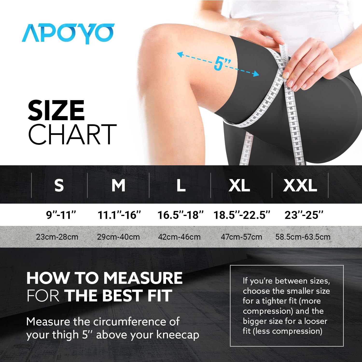 APOYO Knee Brace for Women & Men – Sleeve For Pain Relief Small, Blue