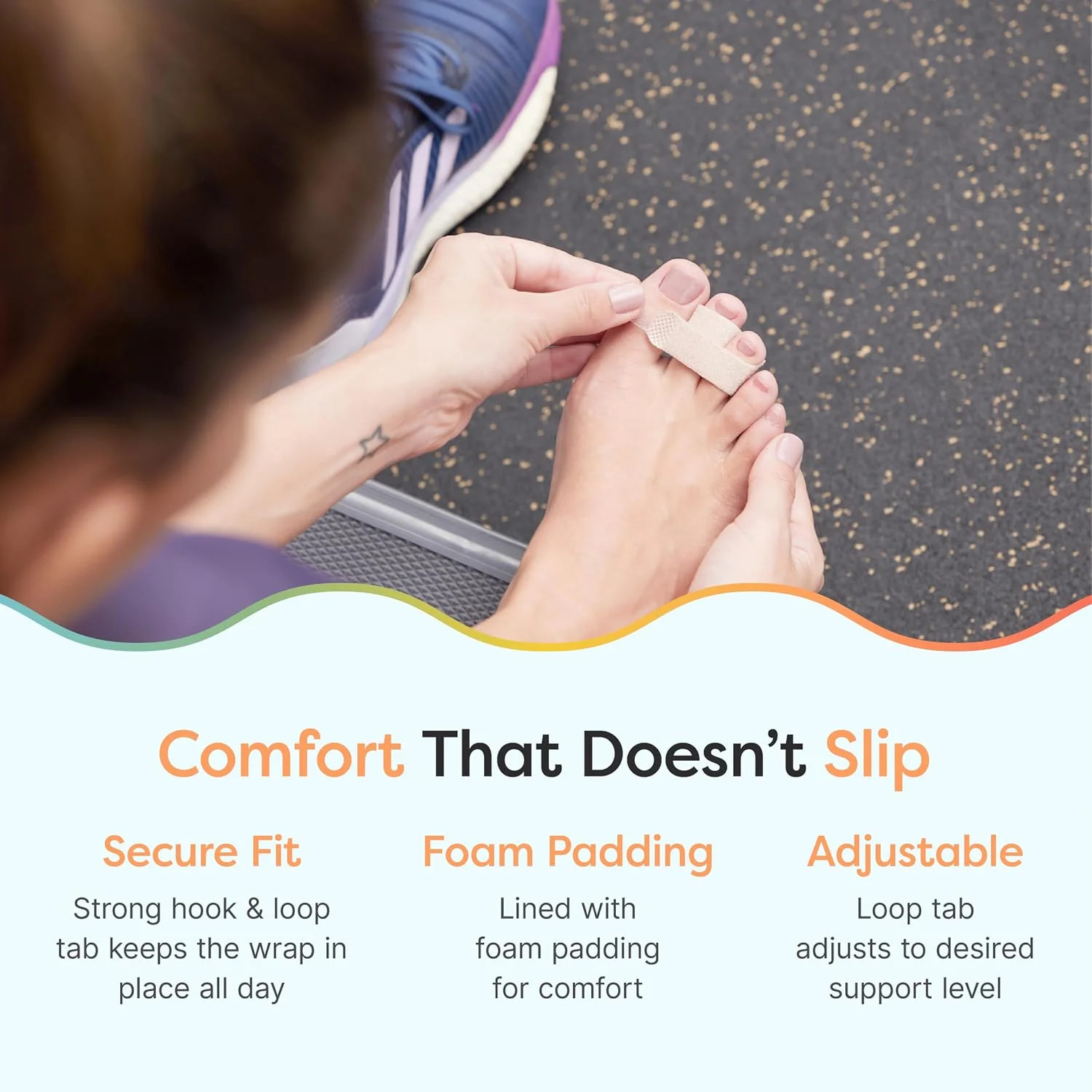 ZenToes Hammer Toe Straightener, Broken Toe Splint & Buddy Wraps, 4 Ct | Buddy t