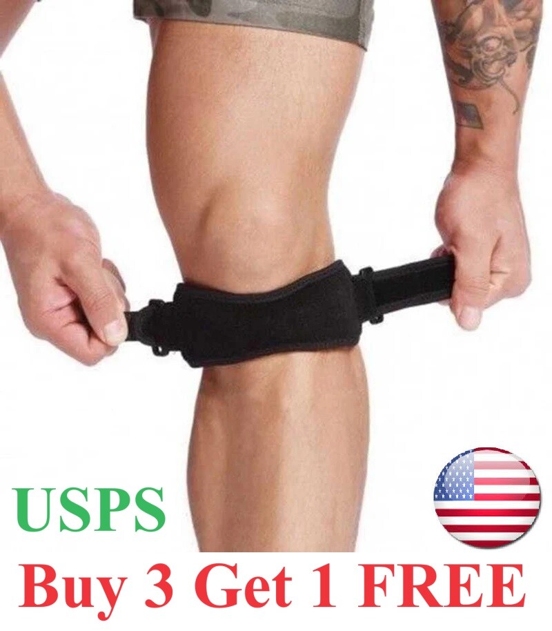 Comfortable Knee Patella Stabilizer Strap Running, Hiking, Soccer, Basketball