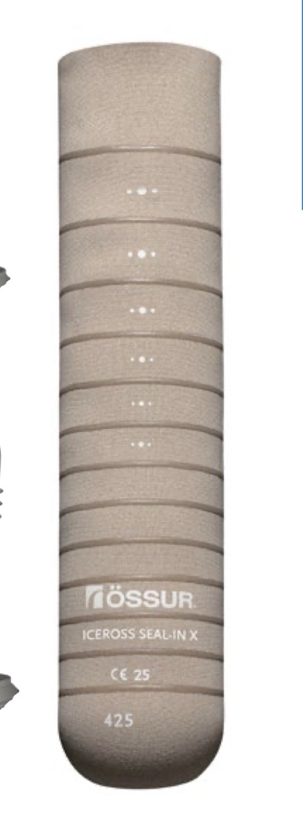 ossur x TT below the knee seal in sealin prosthetic liner, several sizes, 3mm