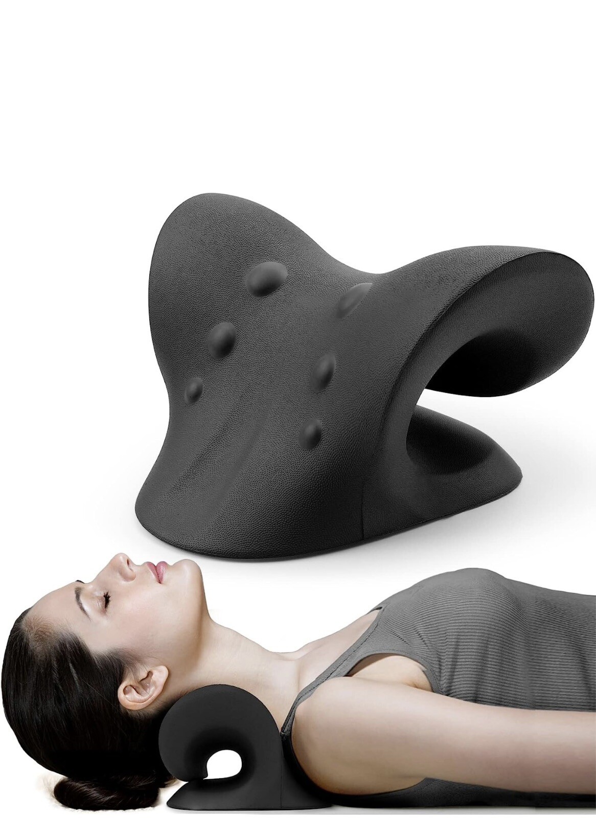 Neck and Shoulder Relaxer, Cervical Traction Device for TMJ Pain Relief and Cerv