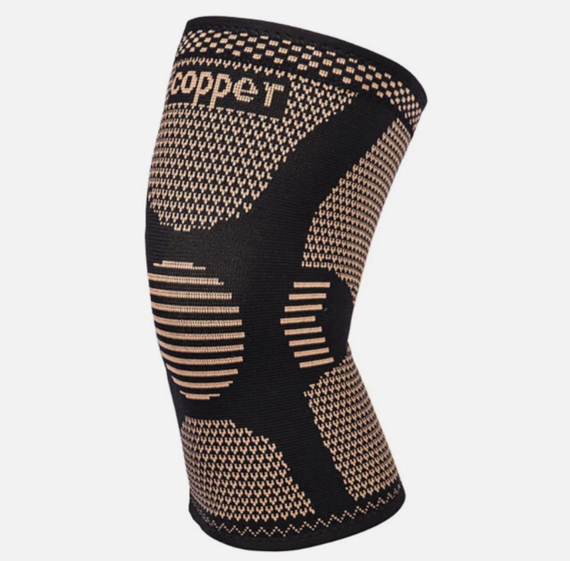 Copper Knee Compression Support Pain Relief Joint Self Care Single Infused L