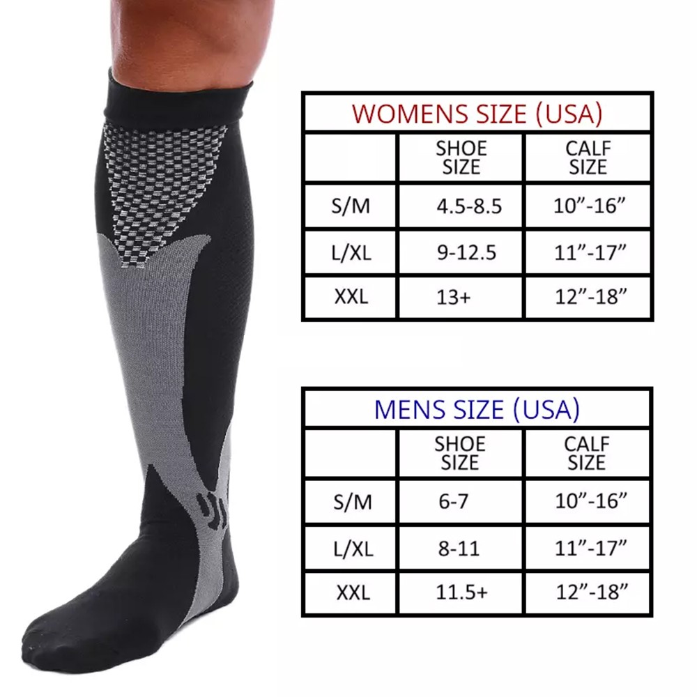 Compression Socks Stockings Womens Mens Knee High Medical 20-30 mmHG S/M – XXL