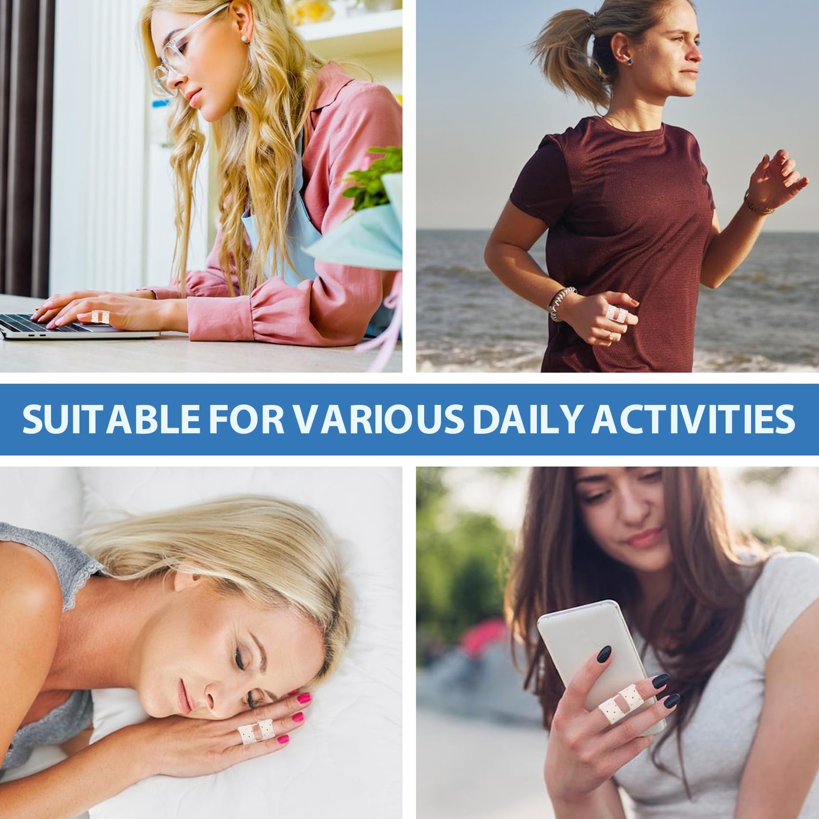 5 PCS Breathable Trigger Finger Splint, Adjustable Finger Brace, Thumb Brace …