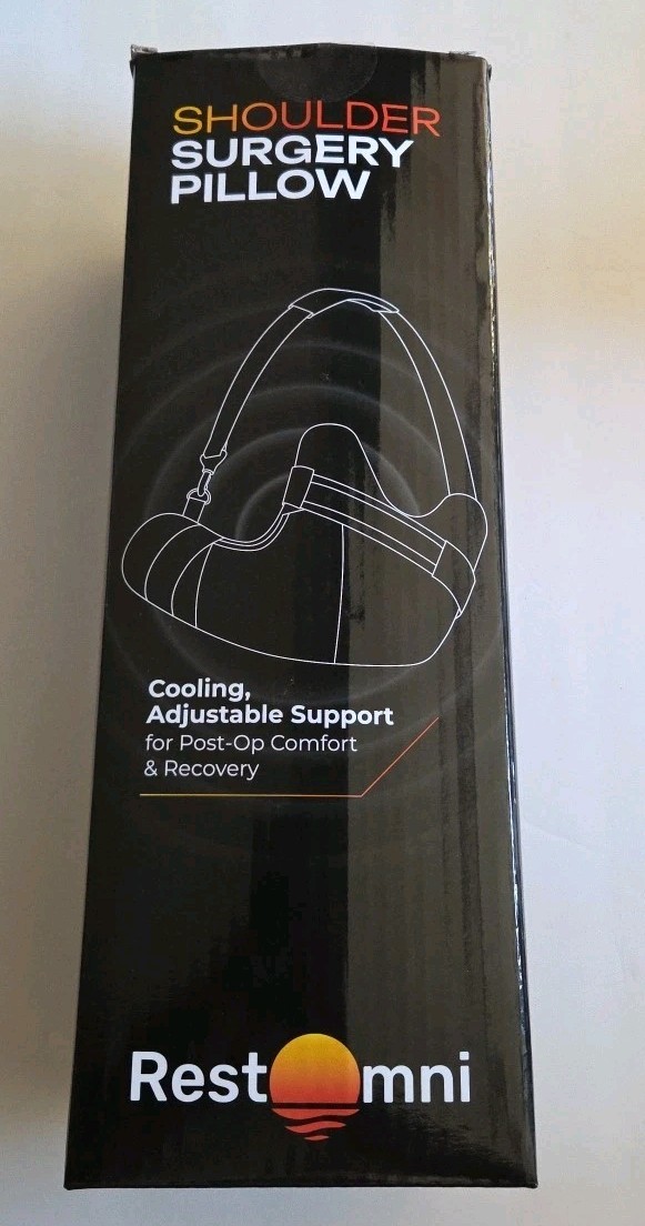 Shoulder Surgery Pillow.Cooling Adjustable Support For Post-Op Comfort Recovery