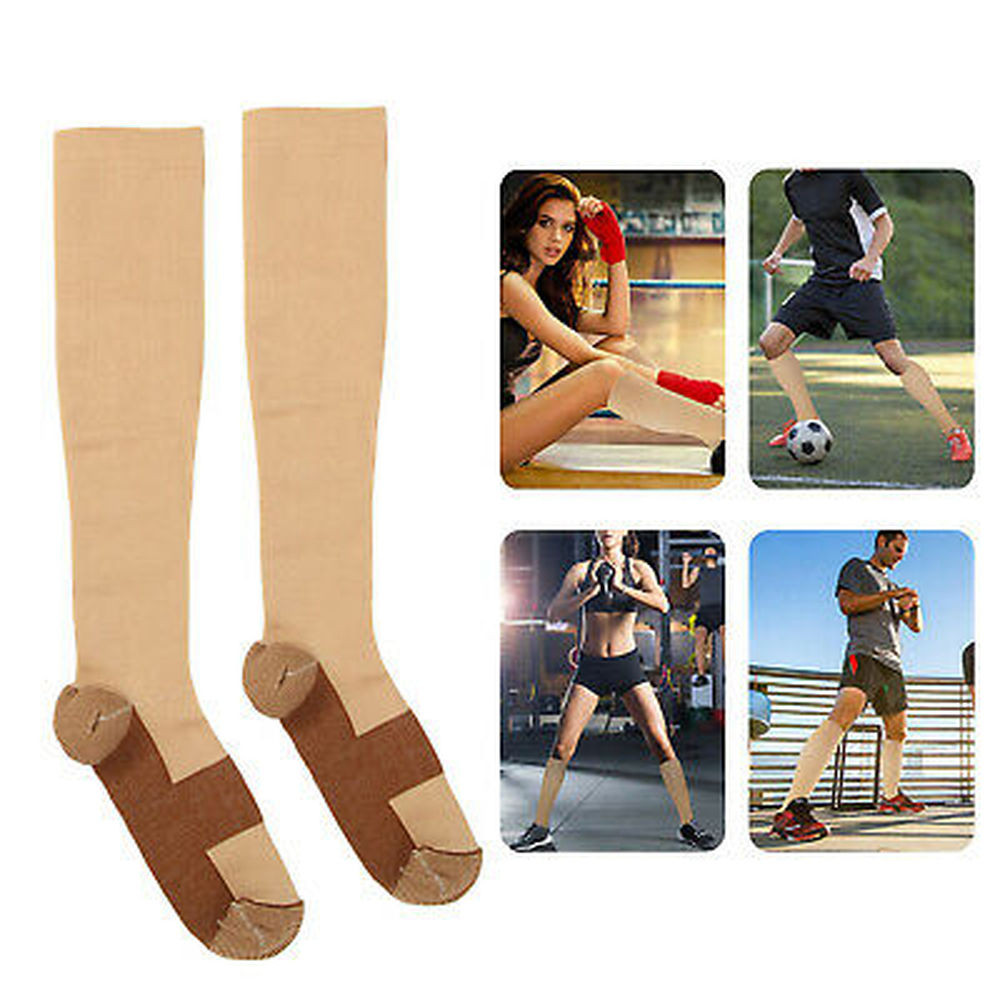 Copper Compression Socks For Men & Women Circulation-Ankle Surgical Stockings