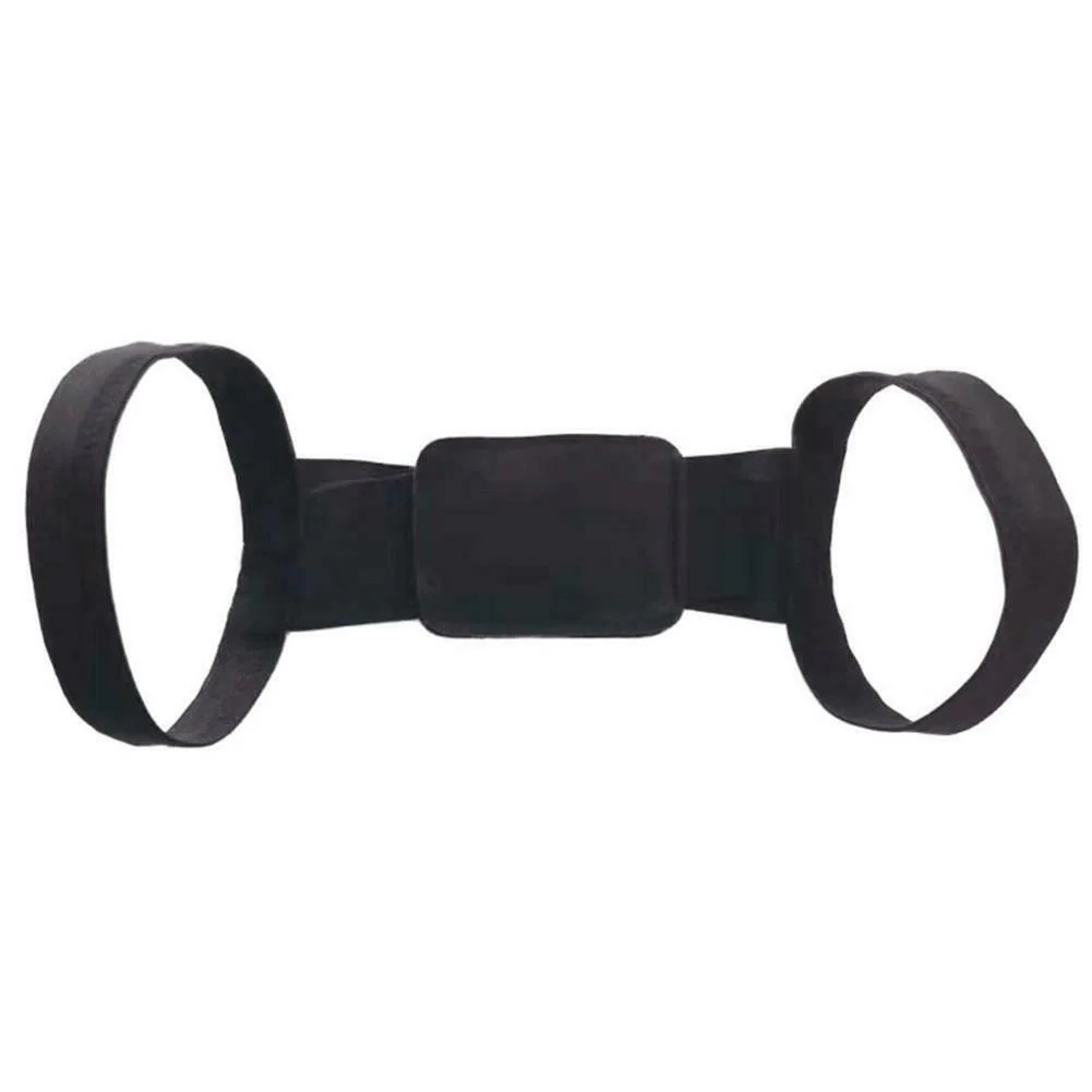 Back Support Correction Belt, Breathable 1PC for Home Travel (Black)