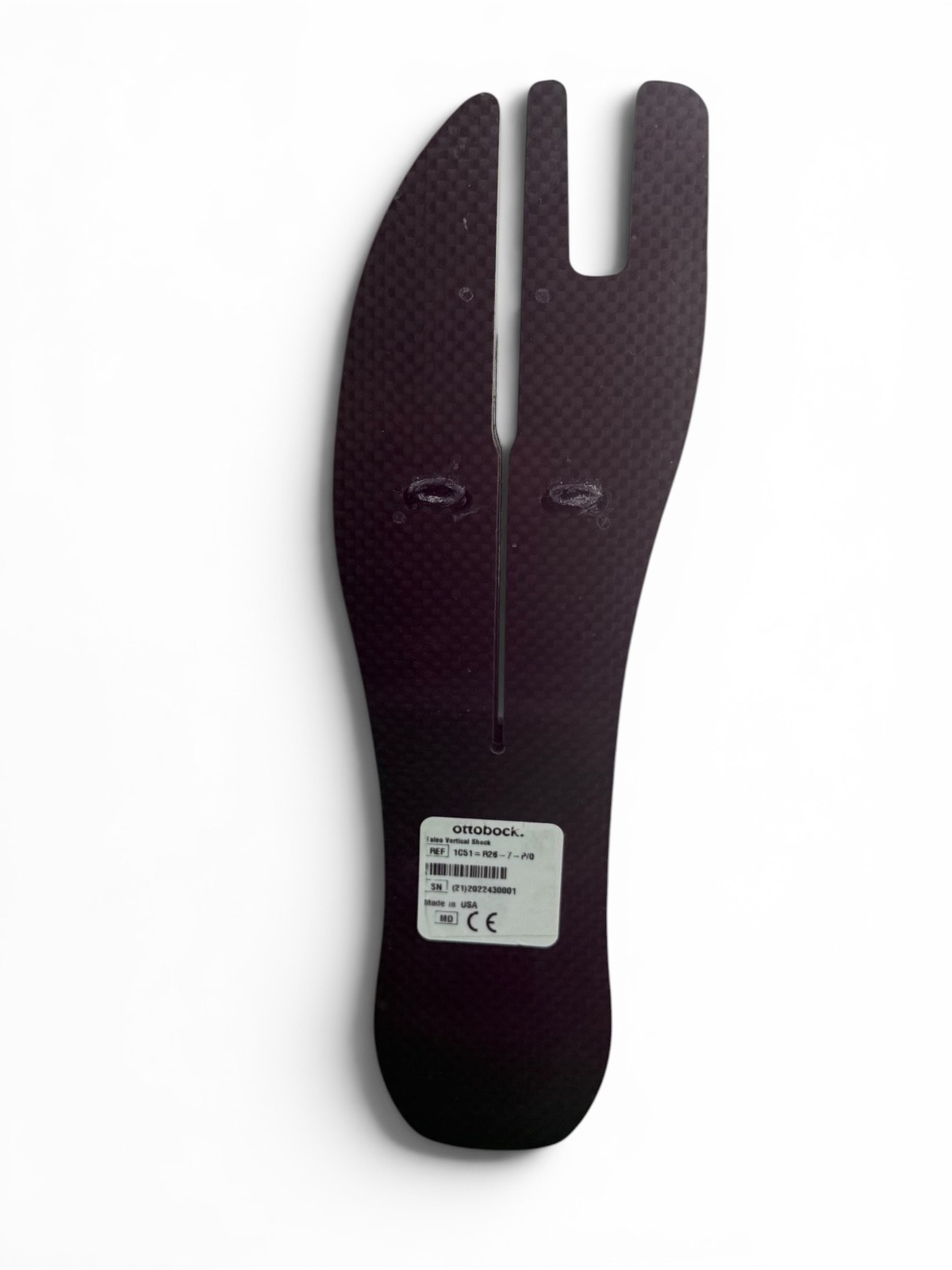Otto Bock Taleo vertical shock prosthetic Foot. Sz 26, Category 7, right, 1c51.