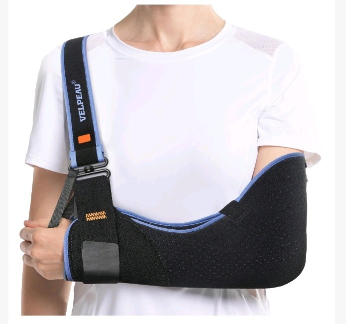 Velpeau Arm Sling Shoulder Immobilizer for Women and Men Left or Right Arm Sz:L