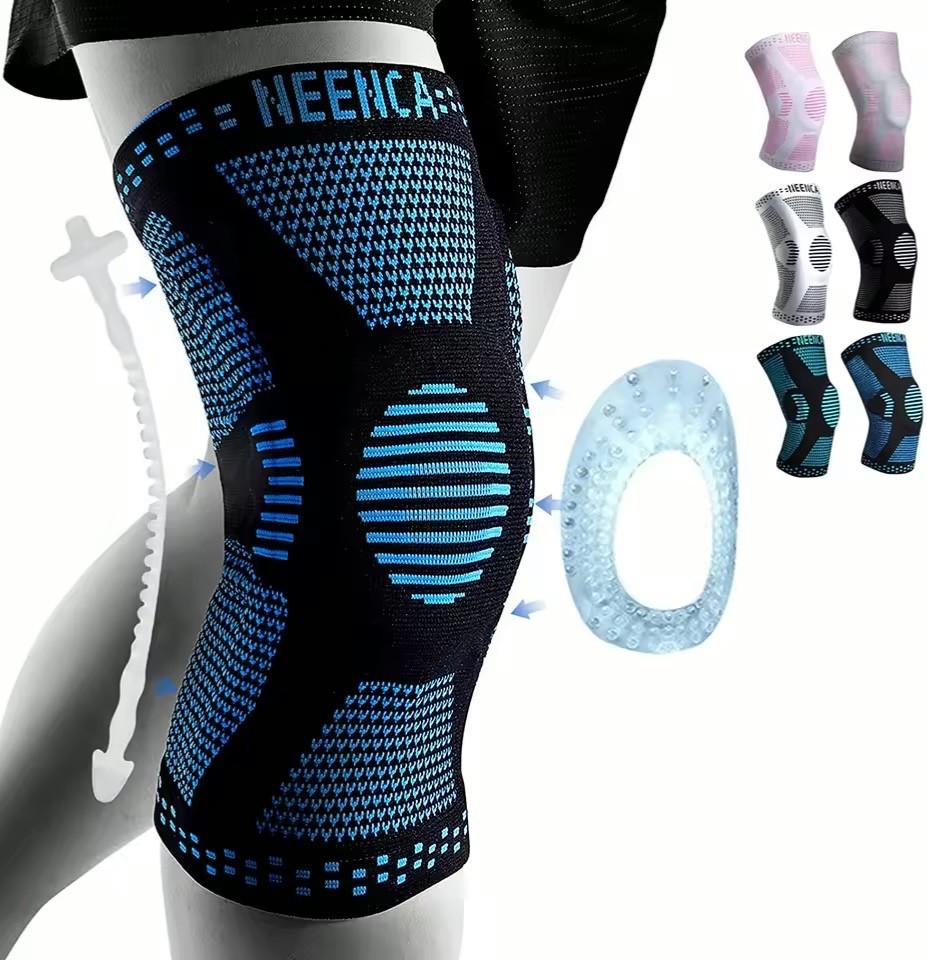 NEENCA Copper Knee Brace Knee Support with Patella Gel Pad &Side Stabilizers