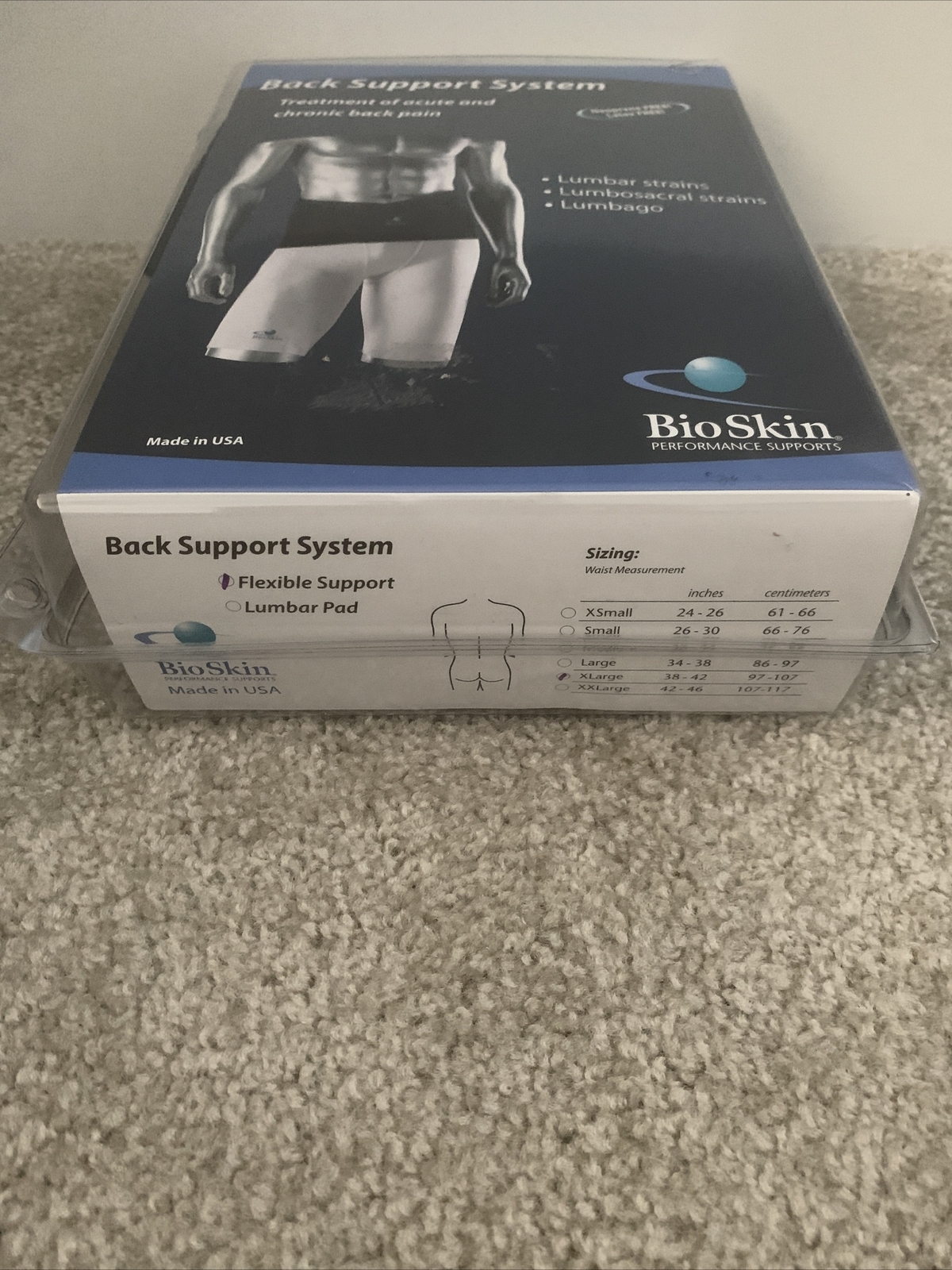 BioSkin Back Skin w/ Flexible Support, X-Large 38″-42″ Waist, Female Version