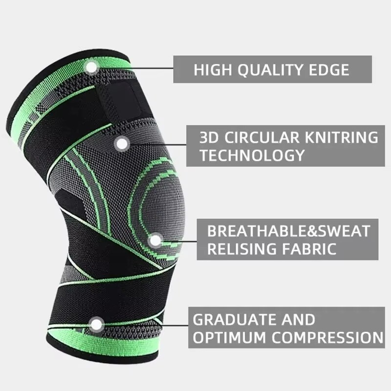 Knee Sleeve Compression Brace Support For Sport Joint Pain Arthritis Relief NEW