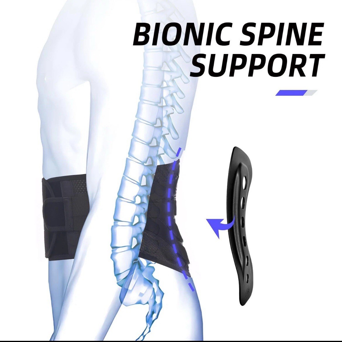 OSK Back Brace for Lower Back Pain Relief w/3D Lumbar PadLumbar Support Belt S