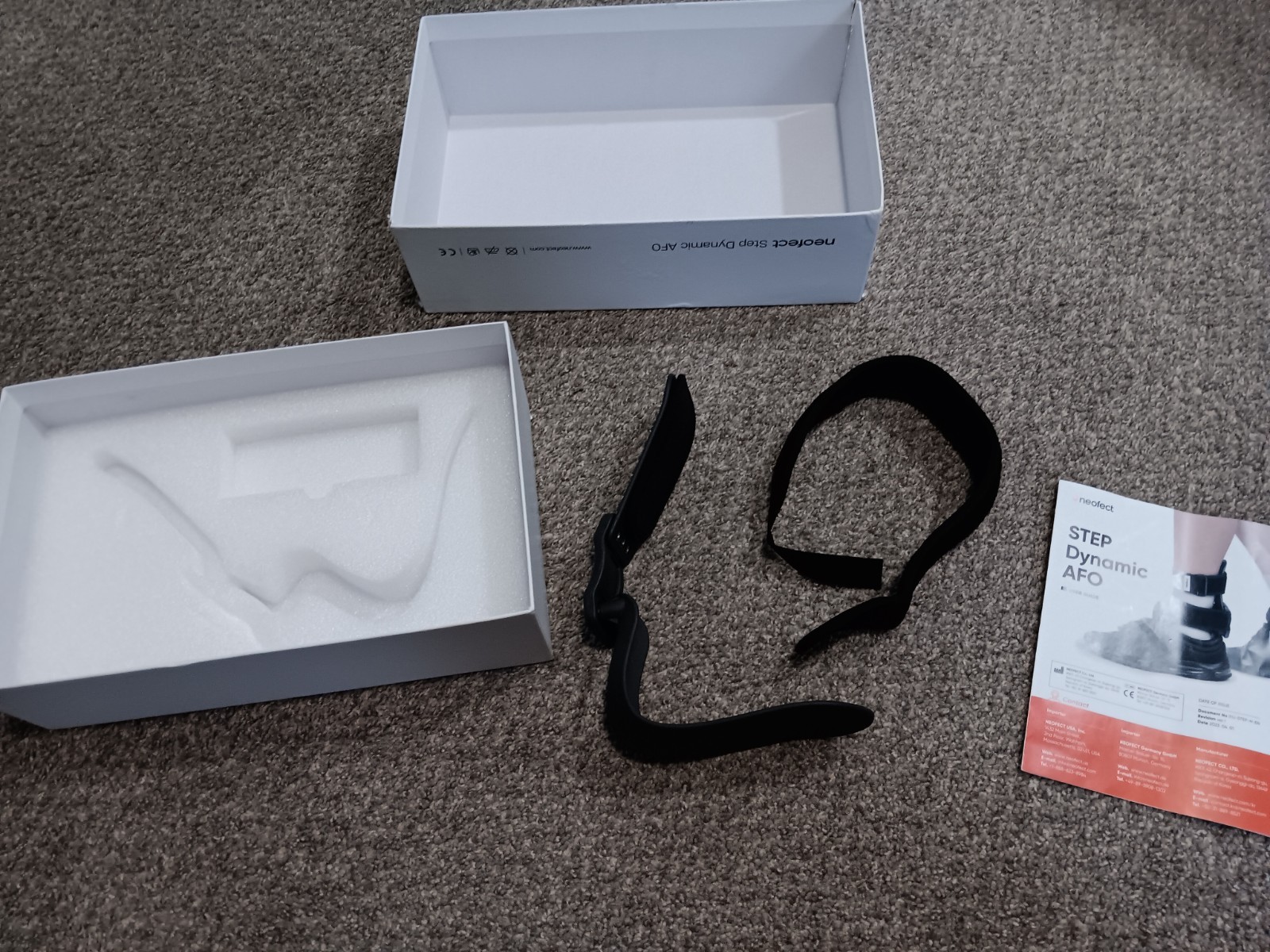 Neofect STEP Dynamic AFO Foot Orthosis, Left – Small (Missing One Strap)