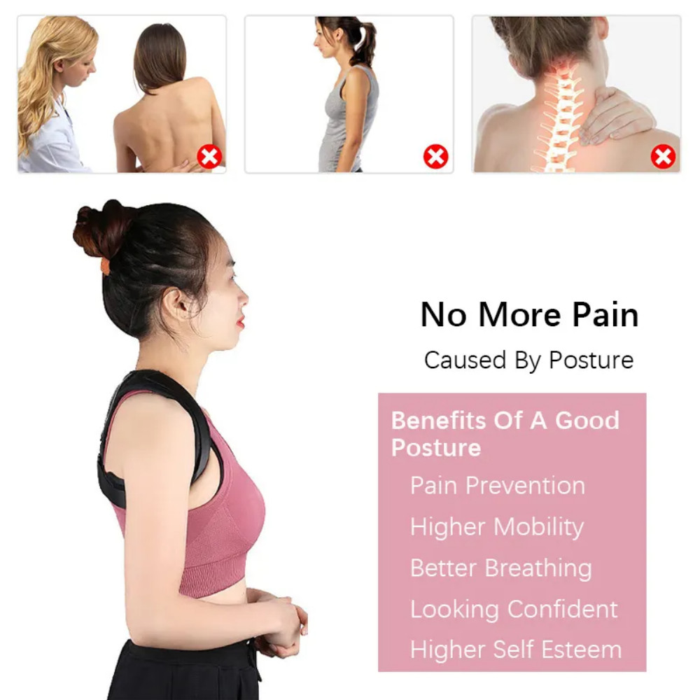 Upgraded Posture Corrector Back for Neck and Lumbar Shoulder Support US STOCK