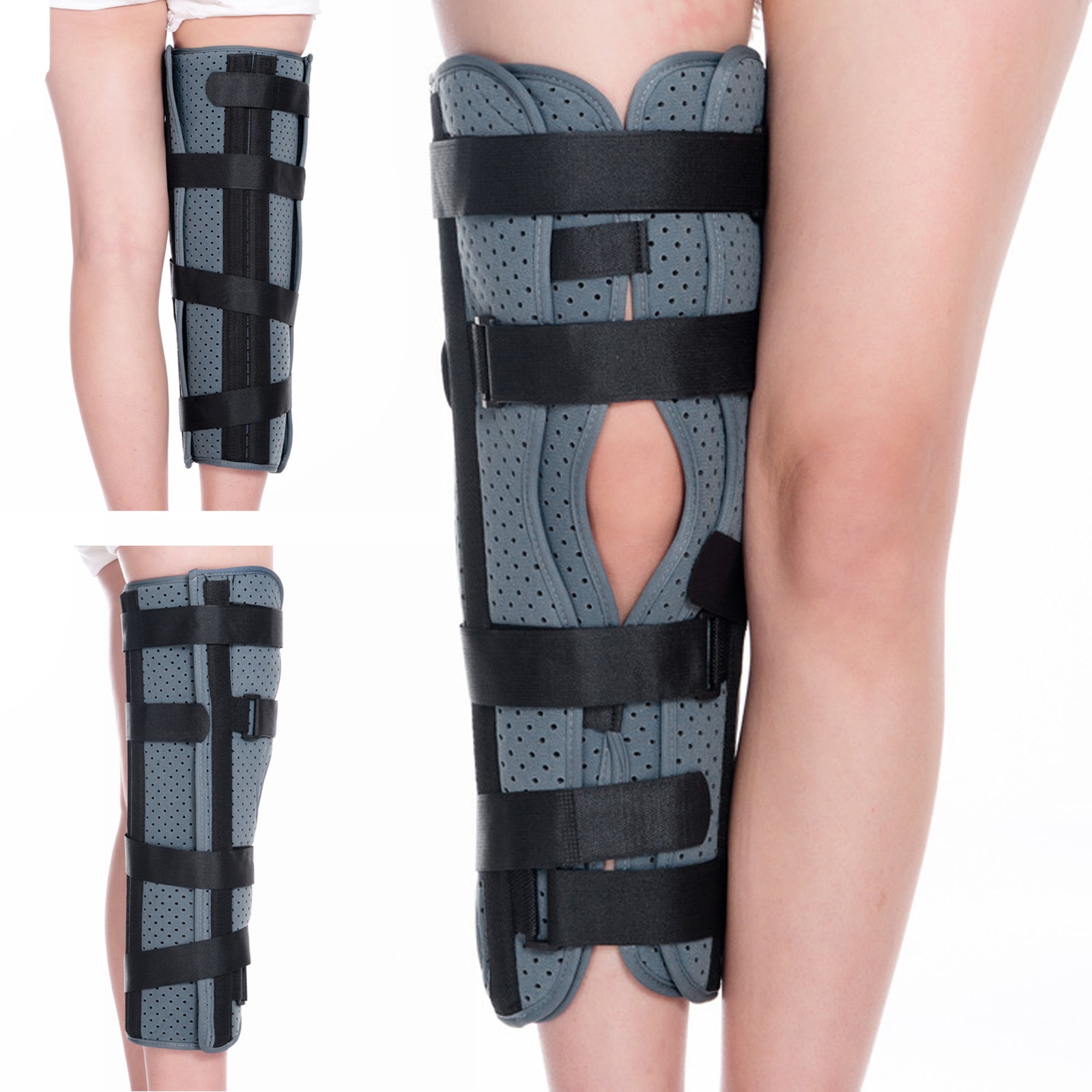Adjust Knee Immobilizer Joint Pain Relief Knee Splint Leg Support Brace
