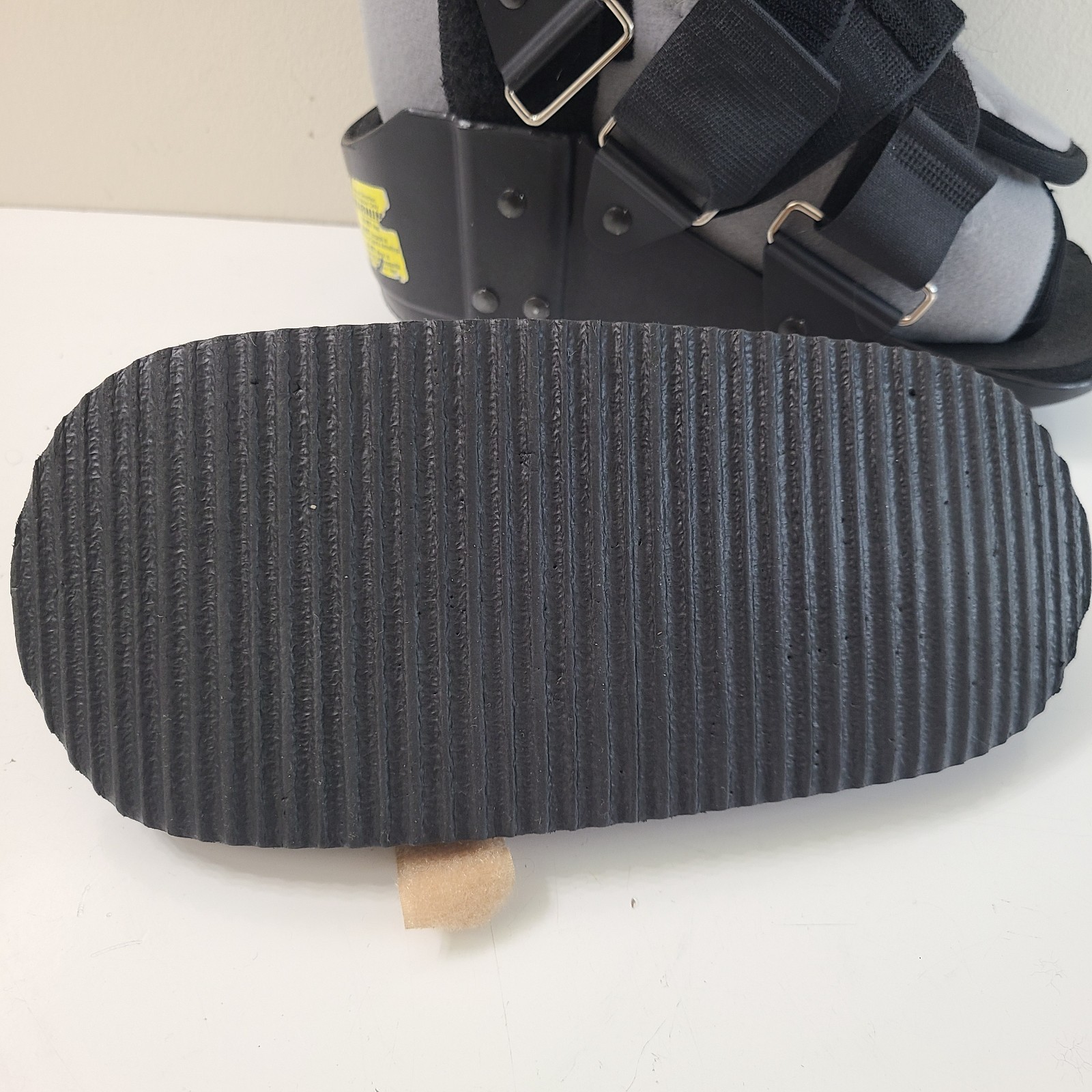 Steplite Easy Air Pneumatic Ankle Walker Brace & Post-Op Shoe Black Beige Medium