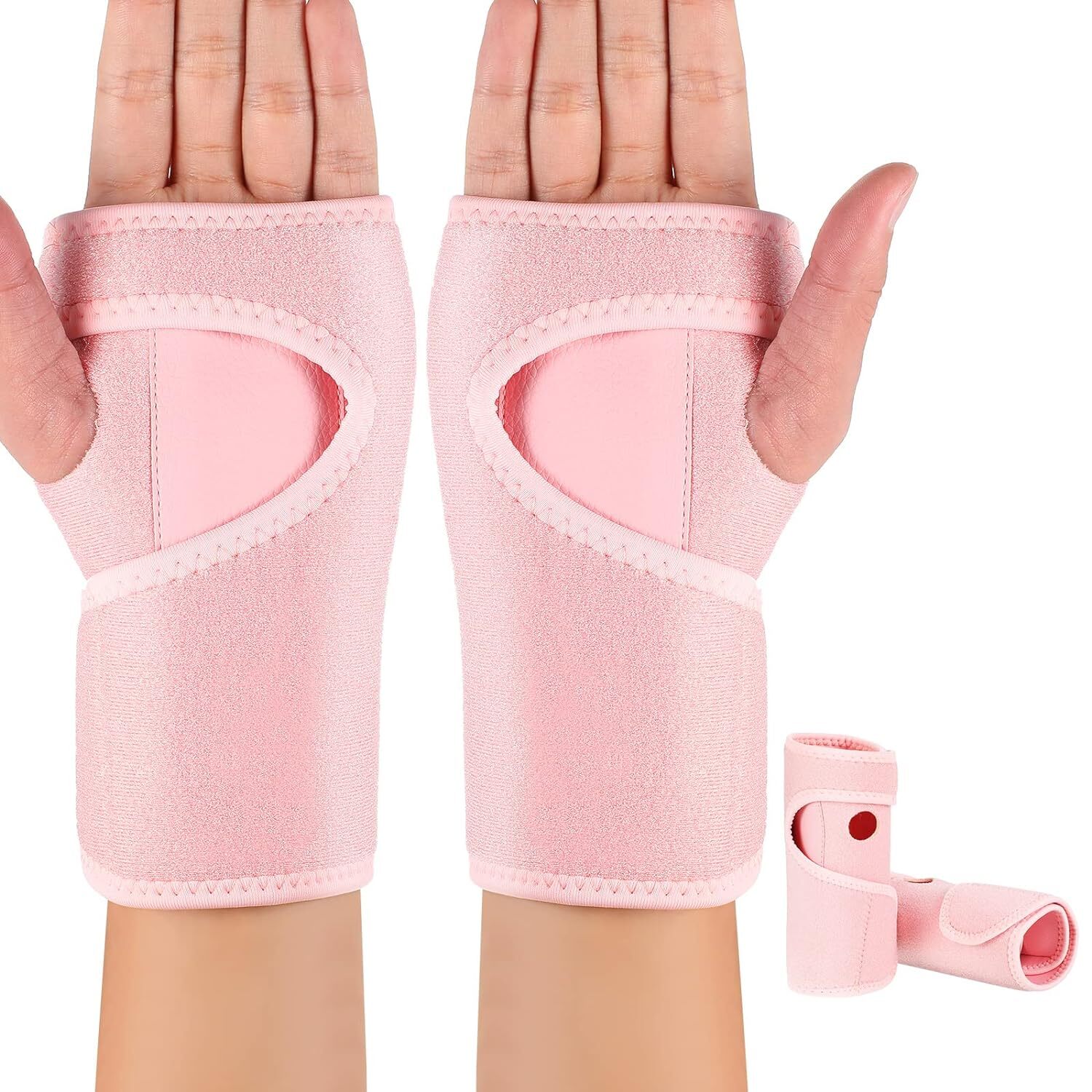 2 Pieces Carpal Tunnel Wrist Braces For Night Wrist Sleep Support Brace