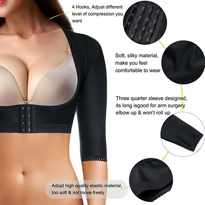 Sleeves Upper Arm Shaper Post Surgical Slimming Compression Corset Top Shapewear