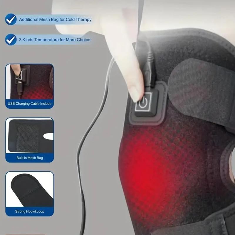Electric Heated Knee Brace Arthritis Pain Relief & Joint Support Warmer