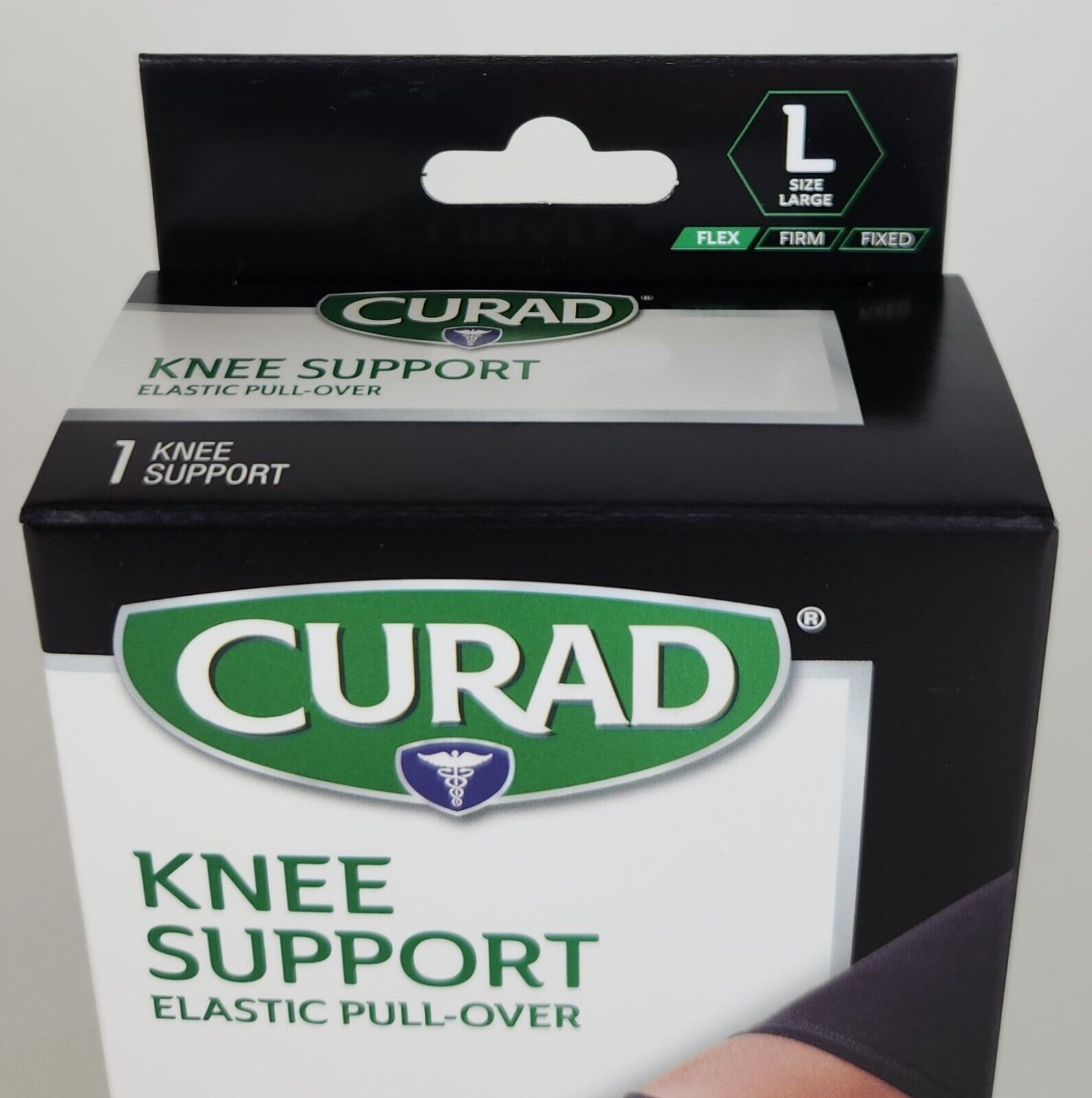 TWO Curad Elastic Pull-Over Knee Supports Size Lg fits 18-20″ (ABOVE Knee Cap)