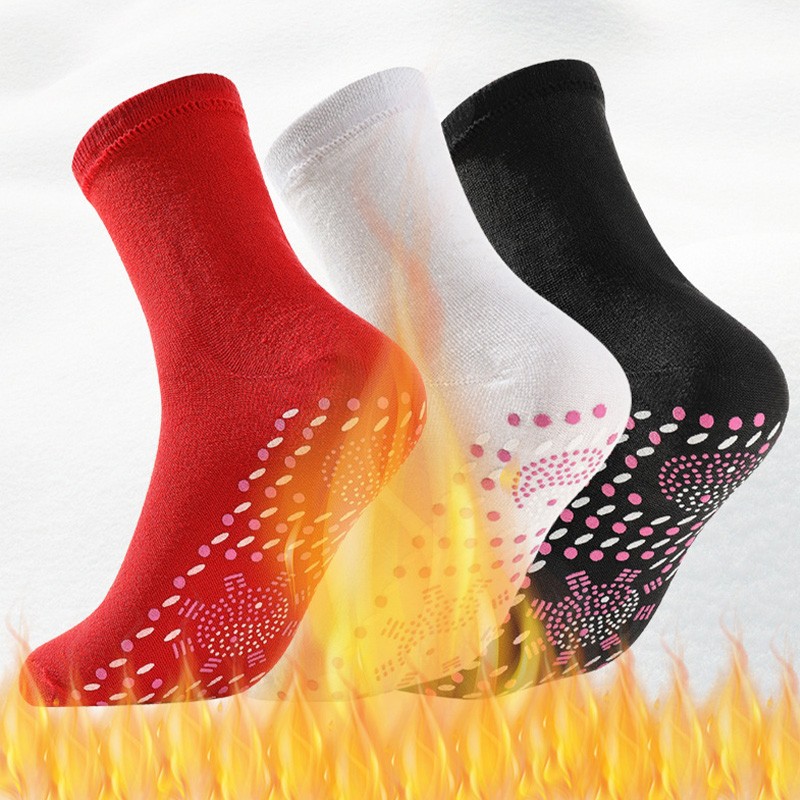 1Pair Tomalin Acupressure Self-Heating Shaping Socks Winter Self Heating Socks