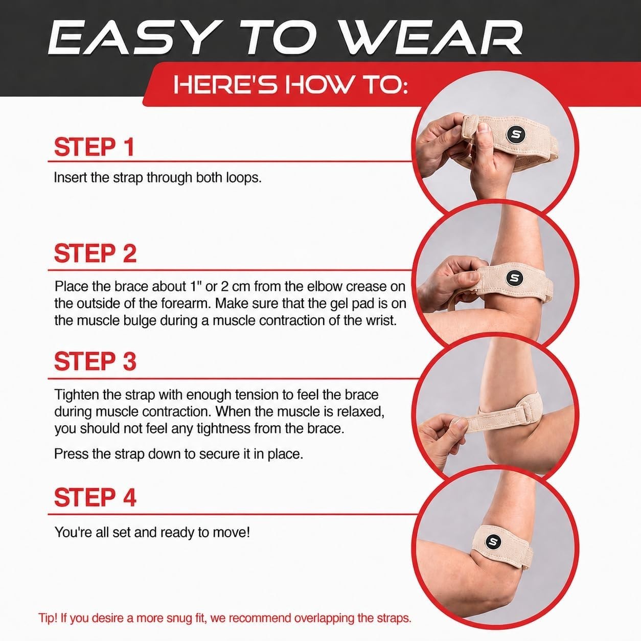 Sleeve Stars Tennis Elbow Brace for Men & Women, Elbow Brace for Tendonitis, …