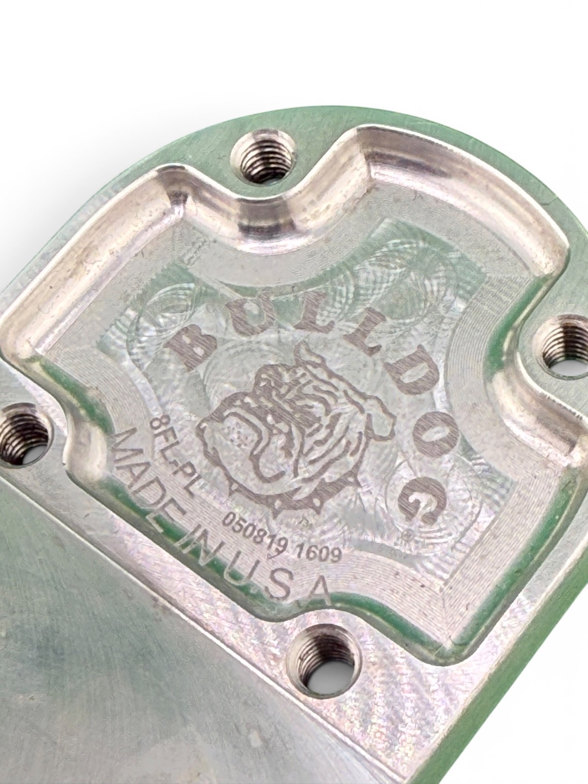 Bulldog prosthetic components. 8 degree flexion plate, rotator.