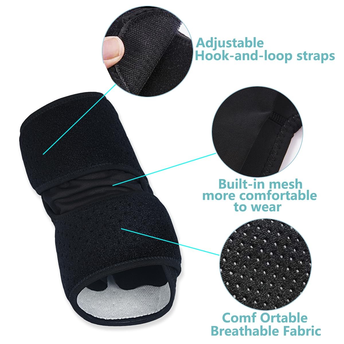 Codera de soporte ajustable para hombres y mujeres. Alivio instantáneo del dolor
