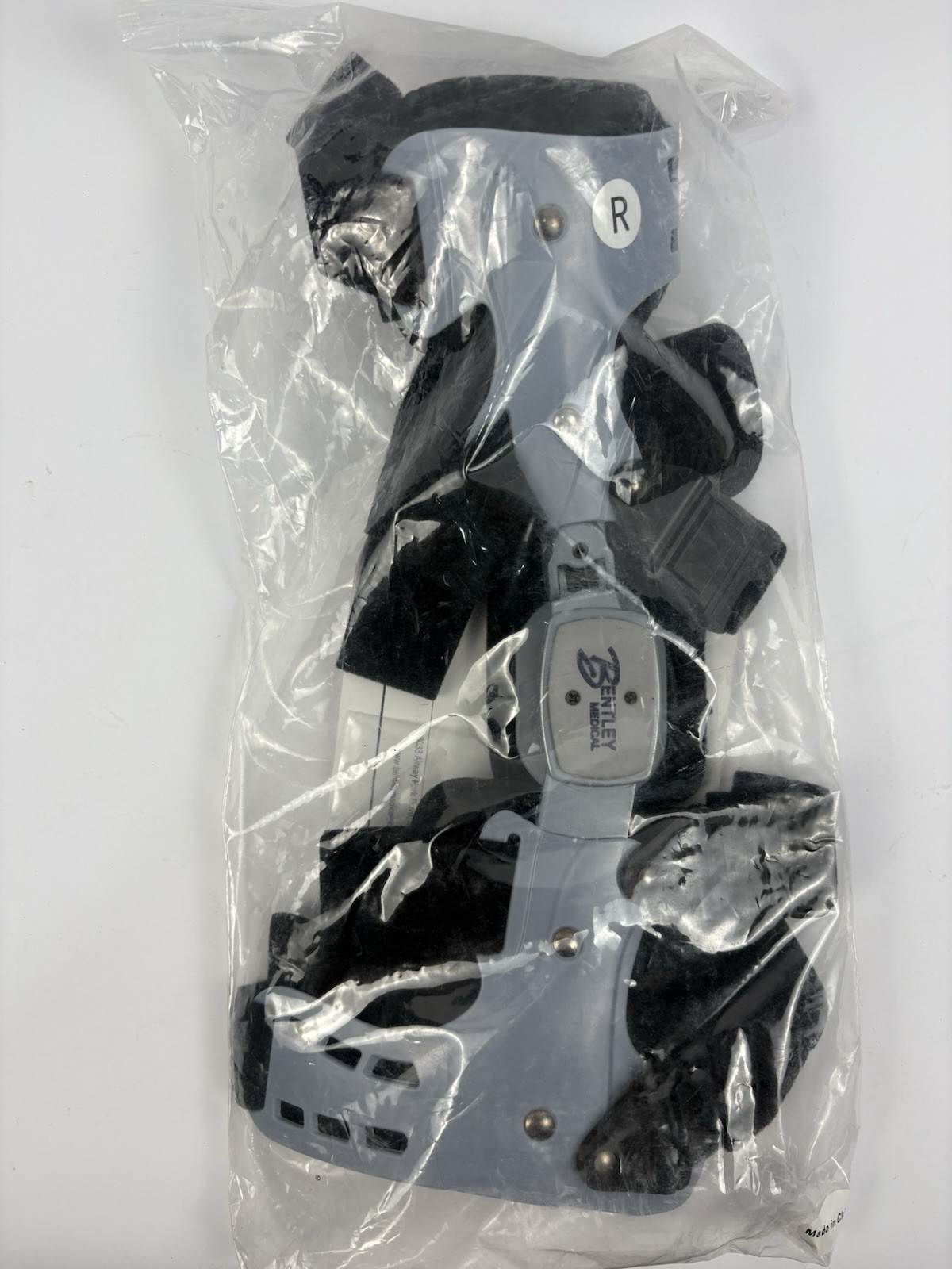 Bentley Medical Universal Knee Brace TL-51 NEW LARGE RIGHT Knee Brace Grey