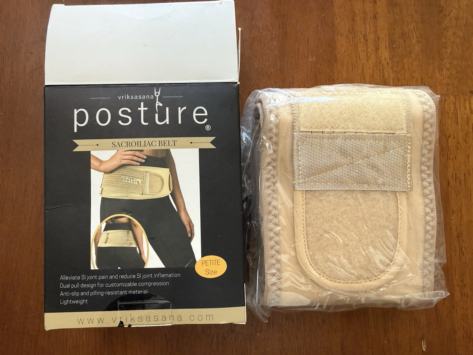 Sacroiliac Hip Belt for Women and Men Size Petite Nude