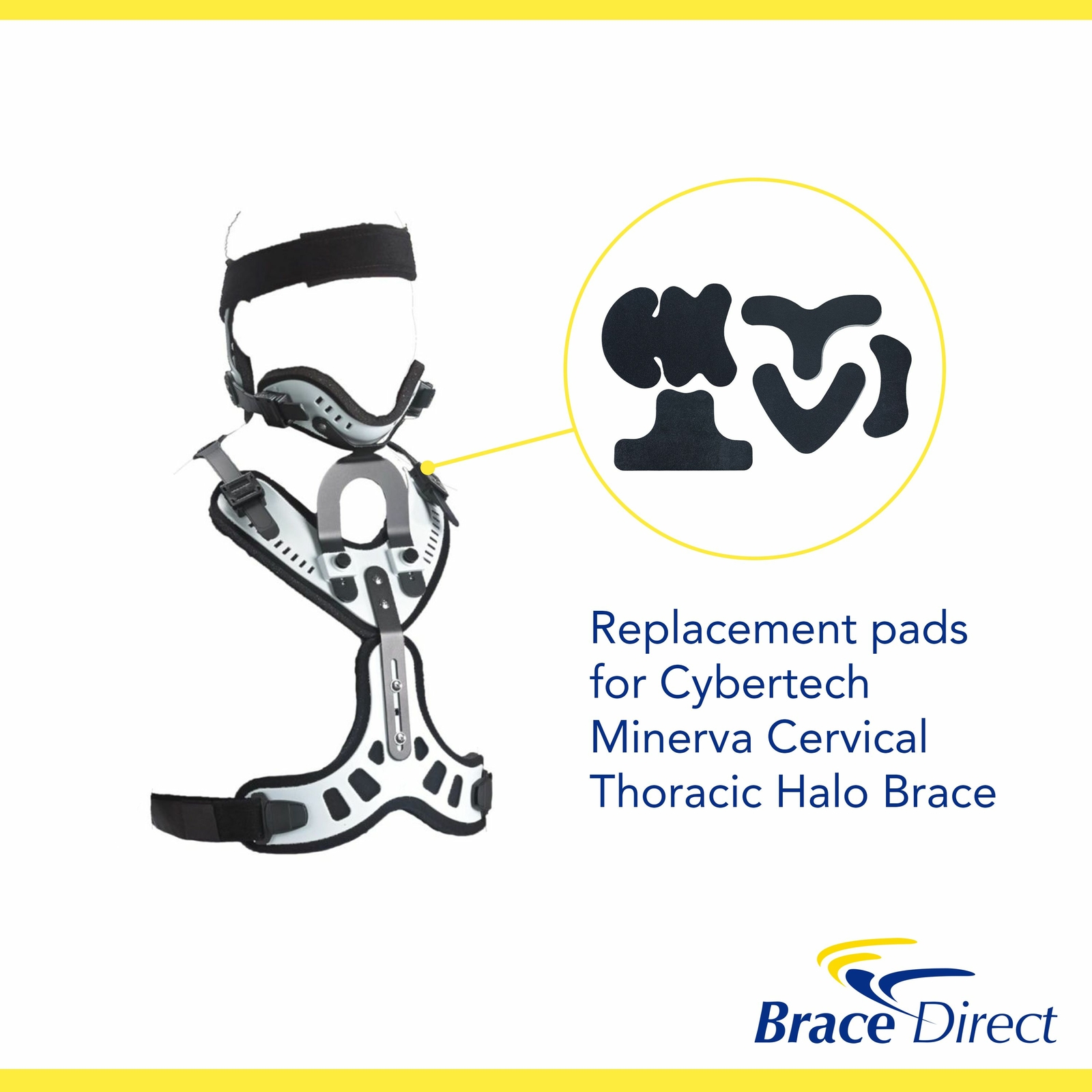 Cybertech Minerva Thoracic Orthosis Replacement Pads Ottobock by Brace Direct