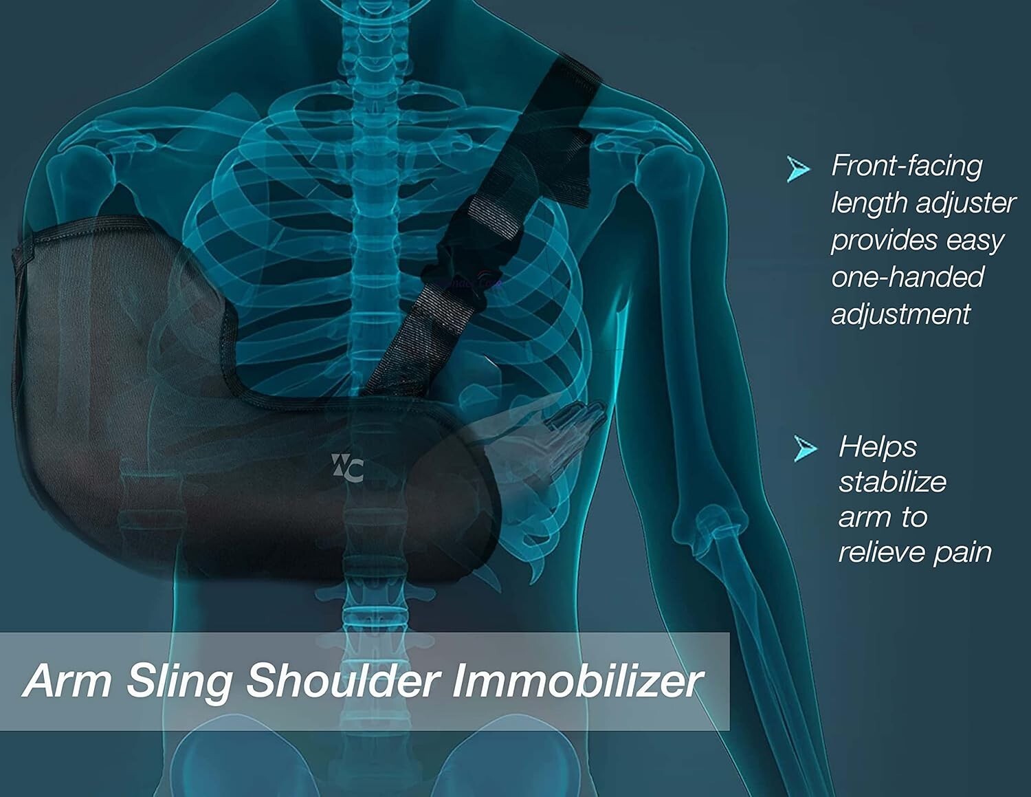 NEW! Arm Sling Shoulder Injury Elbow &Thumb Support Plaster protector Brace US!
