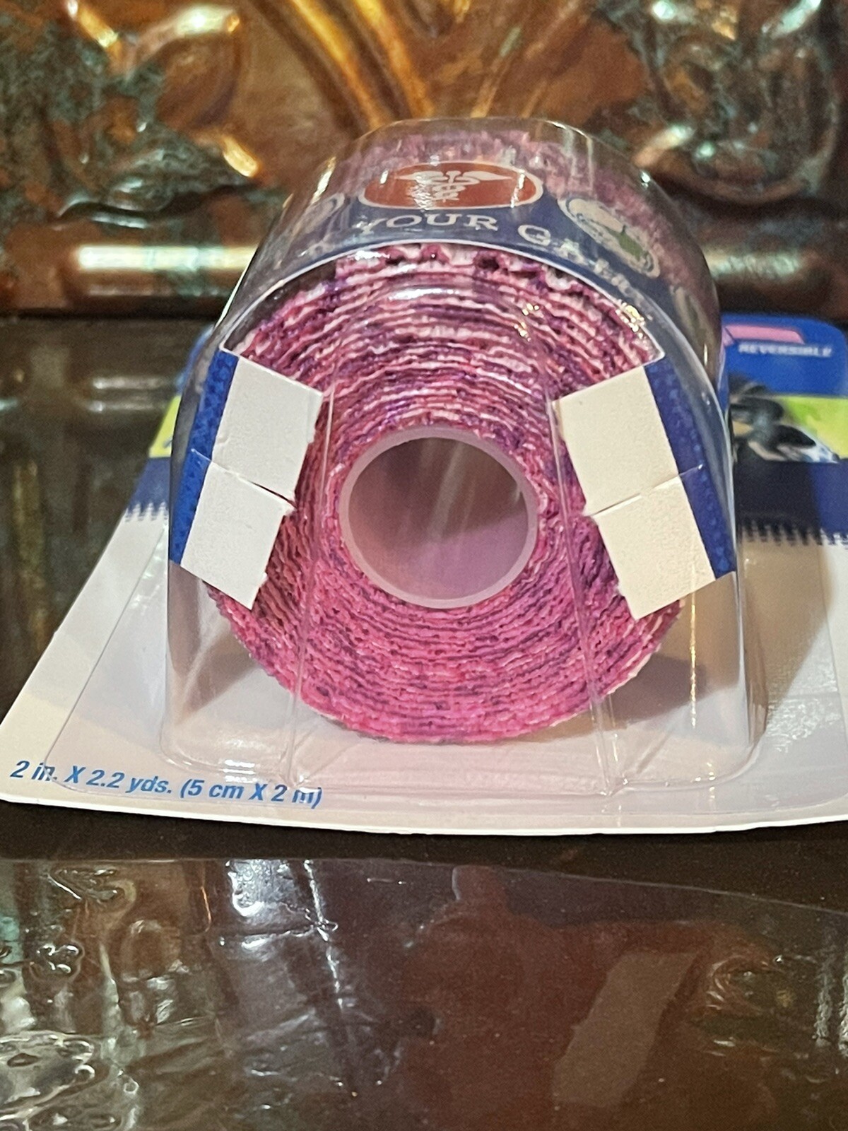 SAFESKIN Spirt Wrap, 2 Packages, 2.2 Yards Each, Pink & Purple, Self-Adhesive