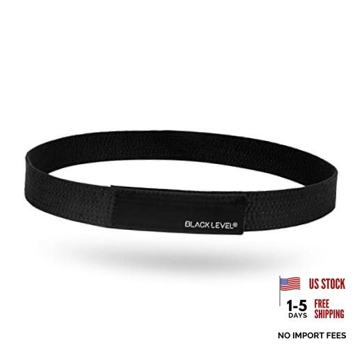 Buckle-Free Belt | Men and Women | Metal-Free Belt 4XL (46” – 47” waist) Black
