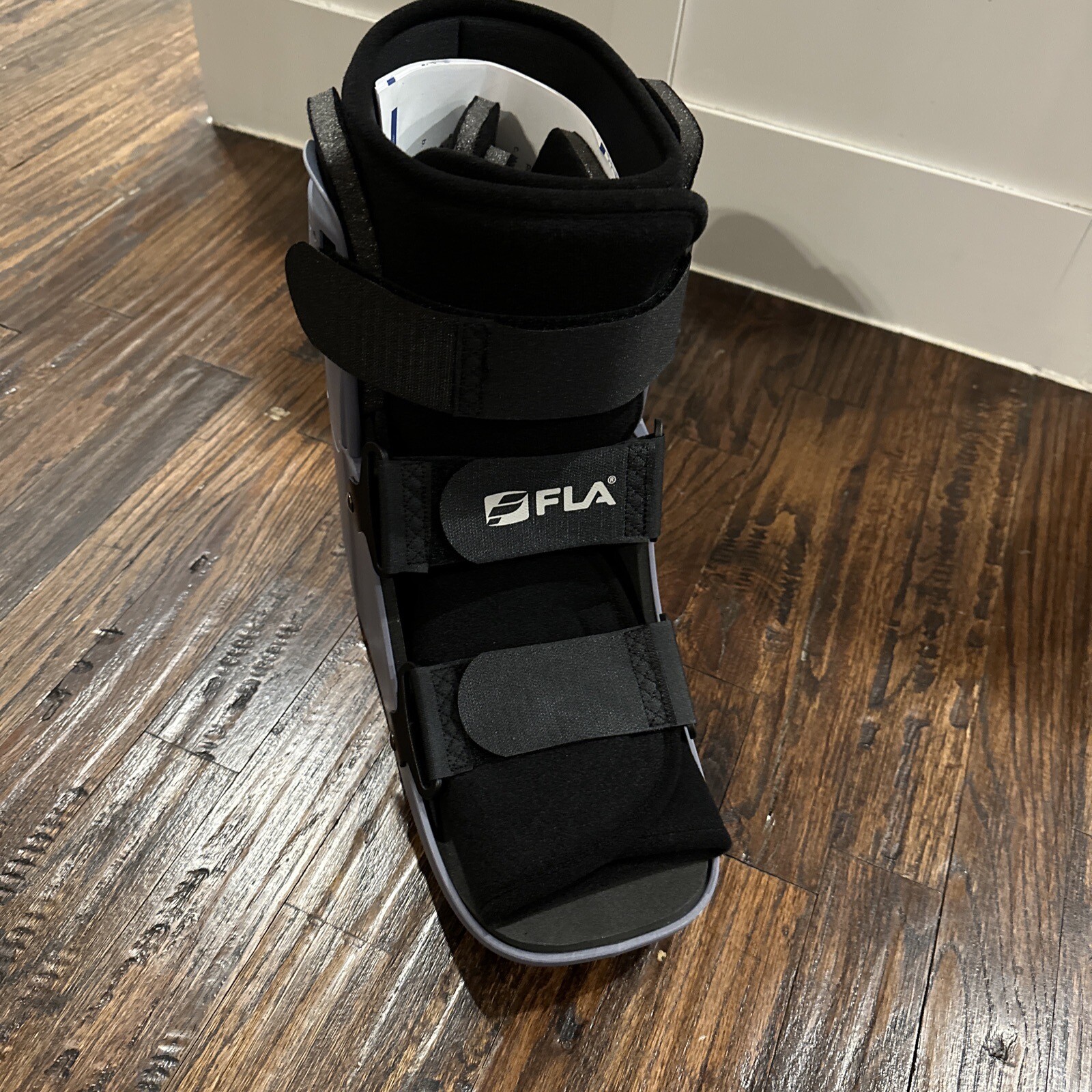 FLA Ankle Walker, Black/Gray, Low/ X-Large – Acute Sprains, Stress Fractures EX