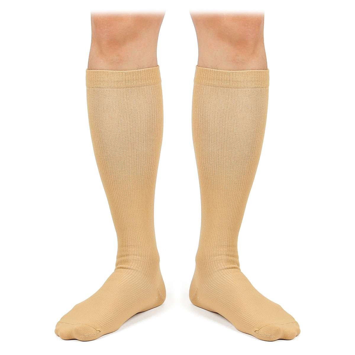 (5 Pairs) S-XXL Compression Socks Stocking Knee High Graduated Support Men Women