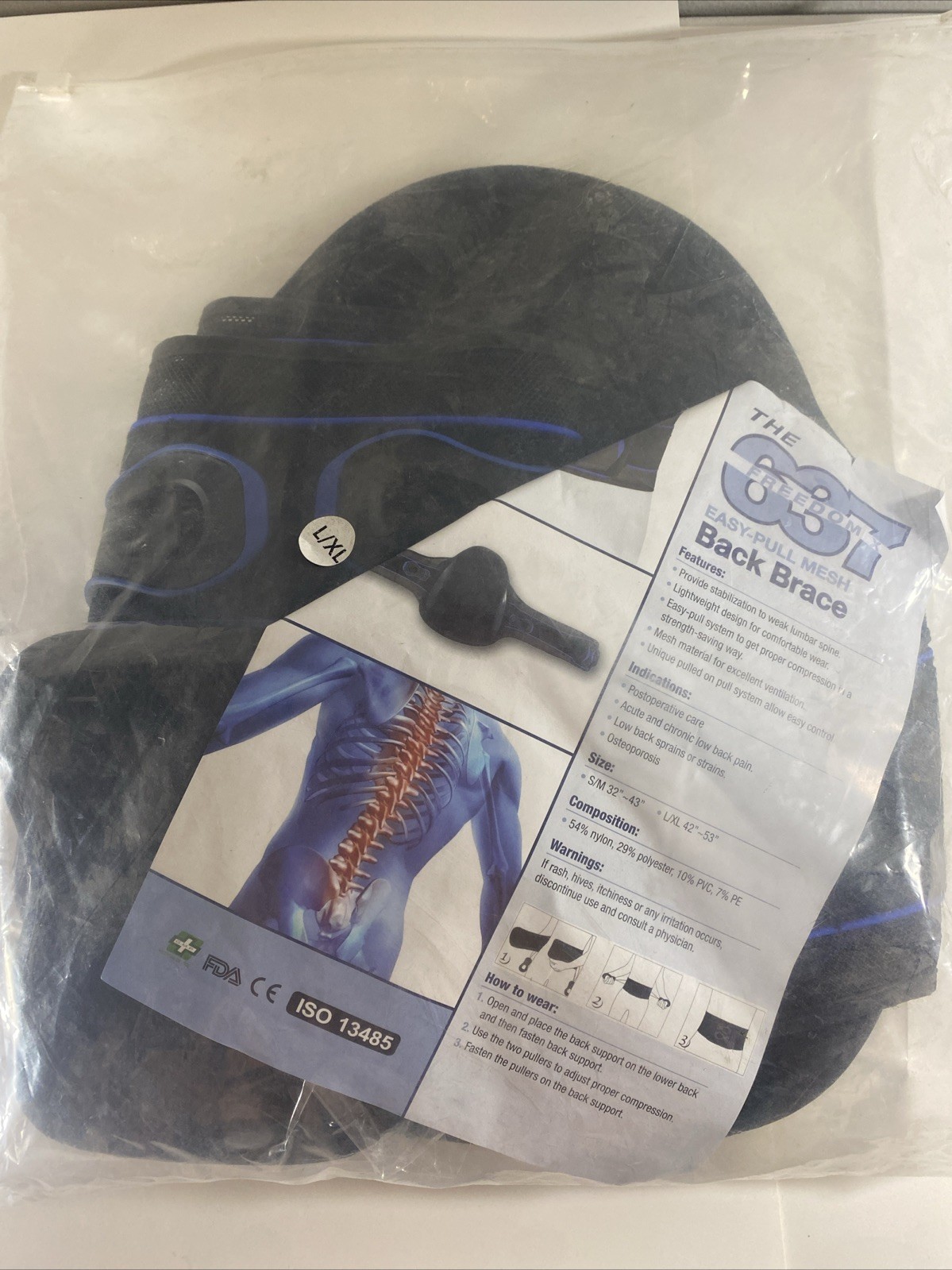 Back Brace – The 637 Freedom X- Large/X Large