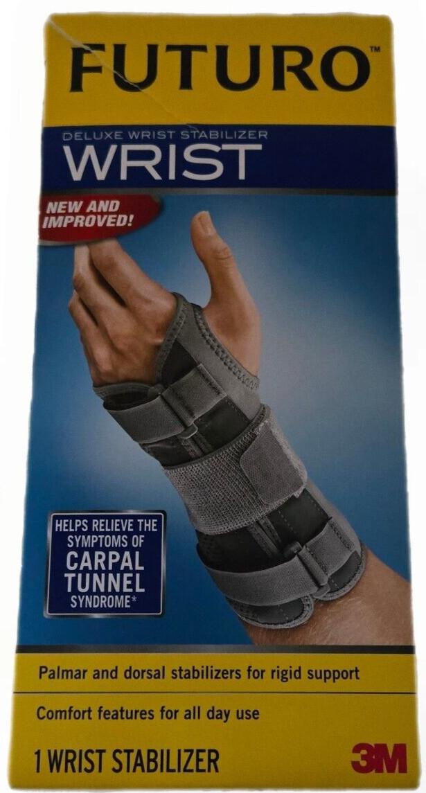Futuro Deluxe Wrist Stabilizer, Left Hand Small/Medium Firm Stabilizing Support