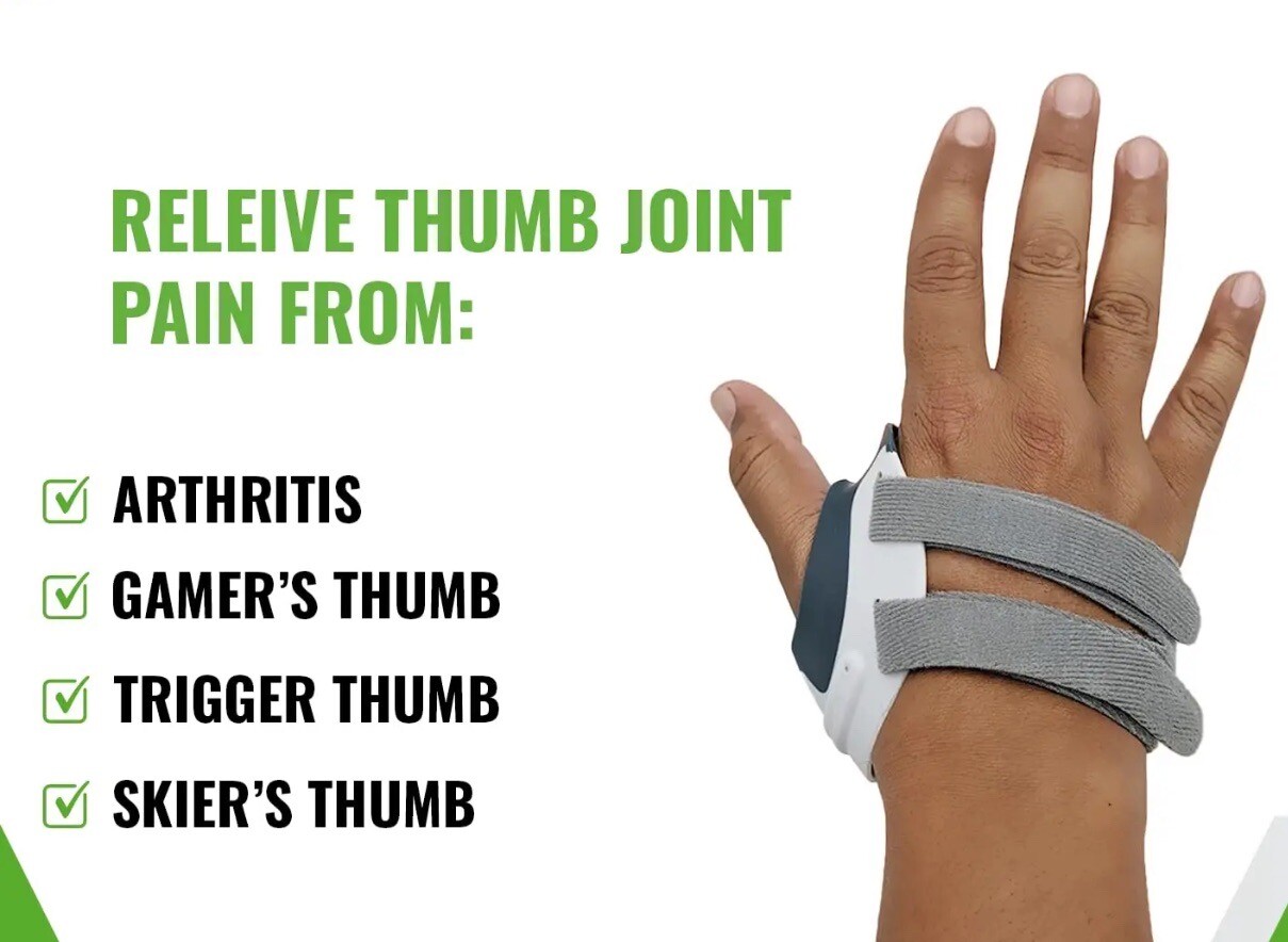 CMC Thumb Arthritis Brace + 1 Undersleeve- Waterproof Thumb Splint, Tendonitis