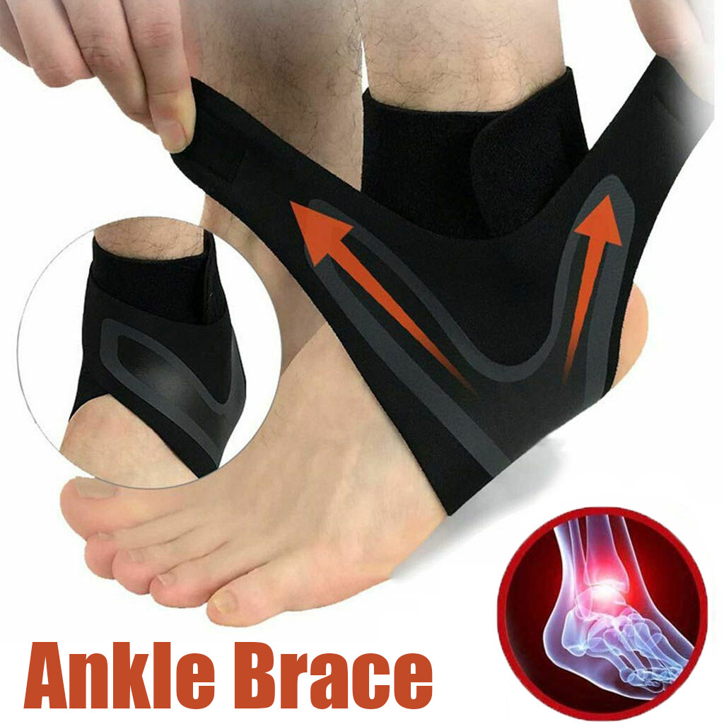 Ankle Brace Support Compression Sleeve Plantar Fasciitis Pain Relief Foot Wrap